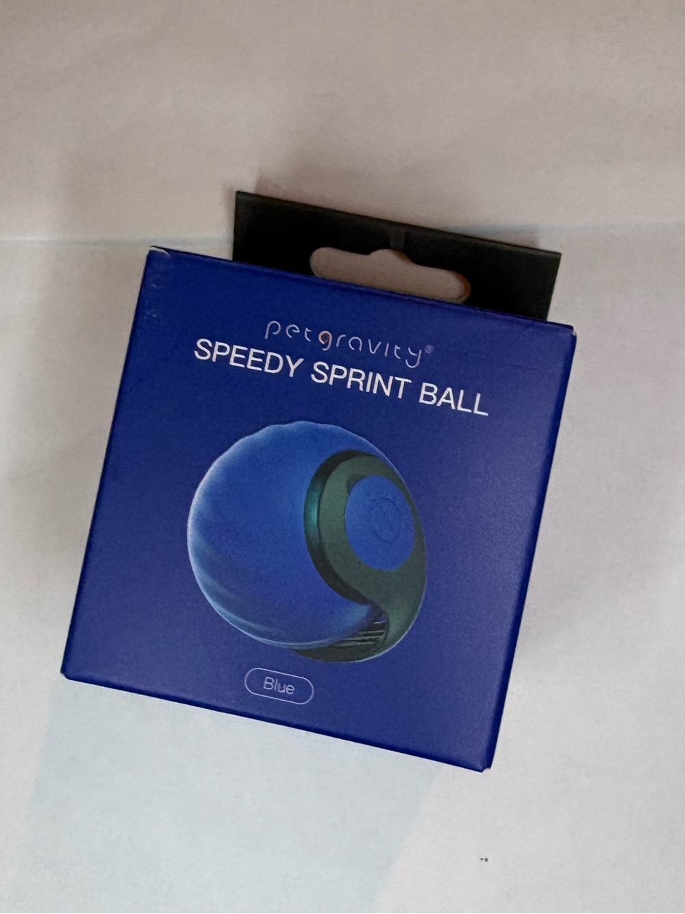 petgravity Speedy Sprint Ball Cat Toy - Blue